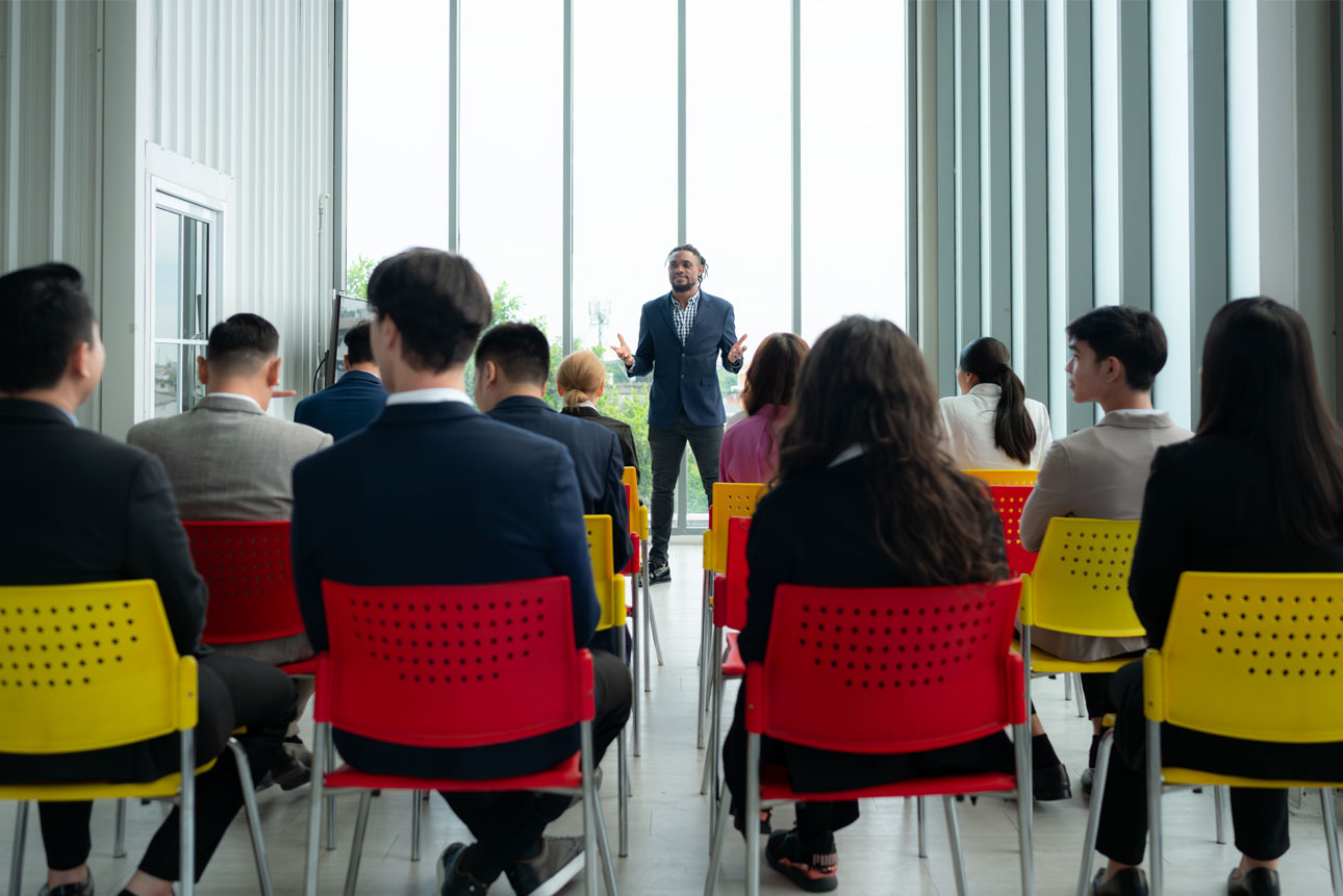 Group Meeting Bright Chairs